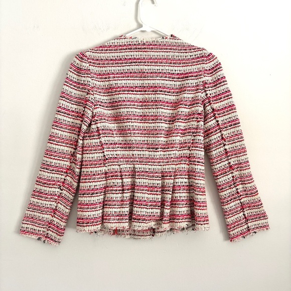 Rebecca Taylor Optic Tweed Sheath Dress & Jacket Outfit Set Candy Apple Red Sz 2 - Picture 14 of 15